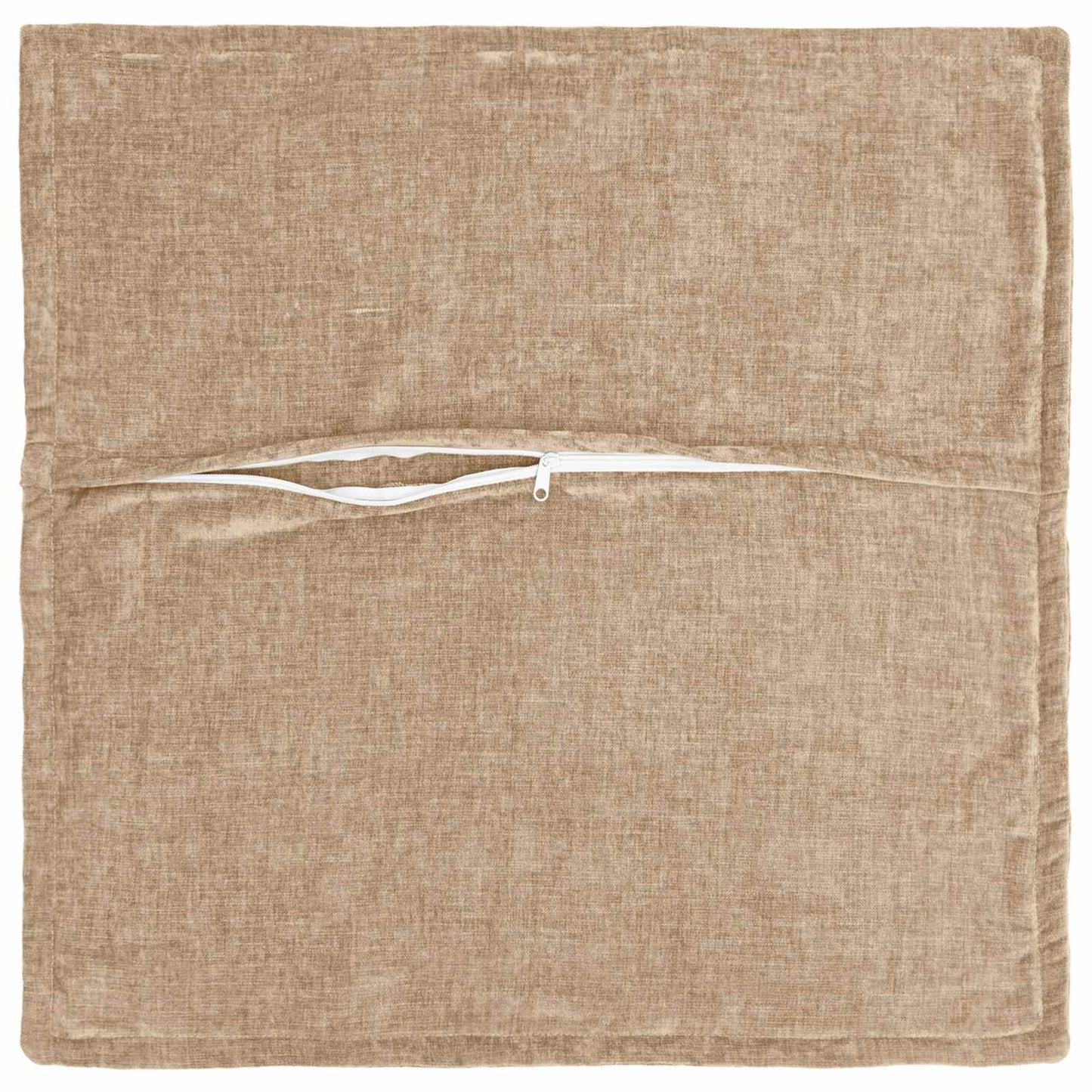 Cushion Cover 12 pcs HOUTEN Taupe 40 x 40 cm Chenille Fabric