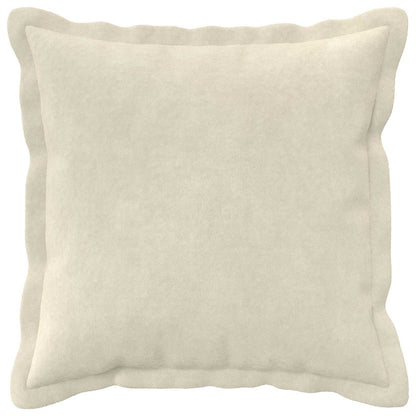 Cushion Cover 12 pcs HOUTEN Cream 40 x 40 cm Microfiber Fleece