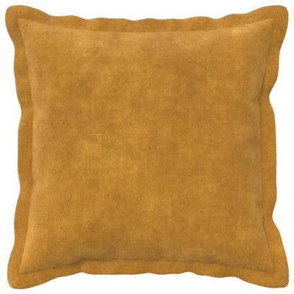Cushion Cover 2 pcs HOUTEN Yellow 40 x 40 cm Microfiber Fleece