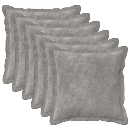 Cushion Cover 6 pcs HOUTEN Light Grey 40 x 40 cm