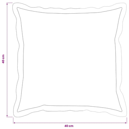 Cushion Cover 12 pcs HOUTEN Cream 40 x 40 cm Polyester
