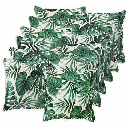 Cushion Cover 12 pcs HOUTEN Leaf Pattern 40 x 40 cm Polyester