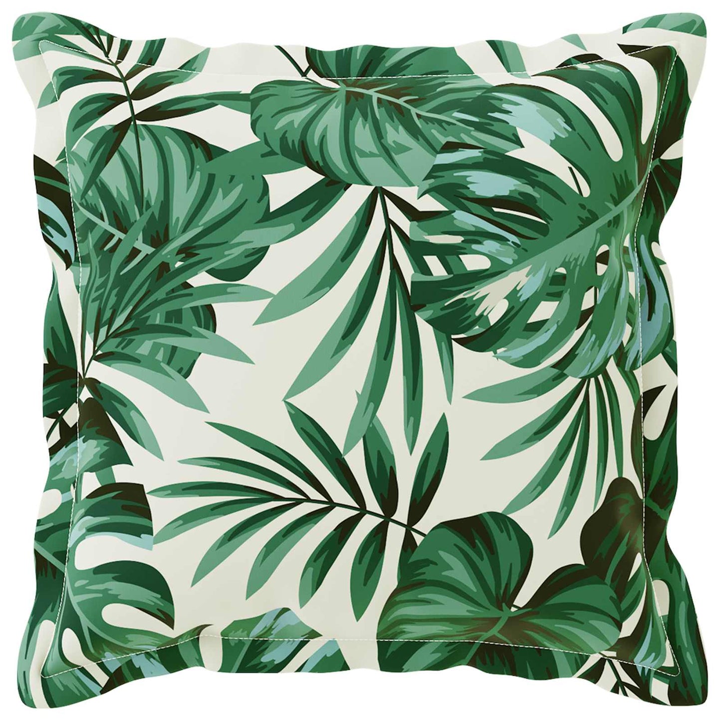 Cushion Cover 12 pcs HOUTEN Leaf Pattern 40 x 40 cm Polyester