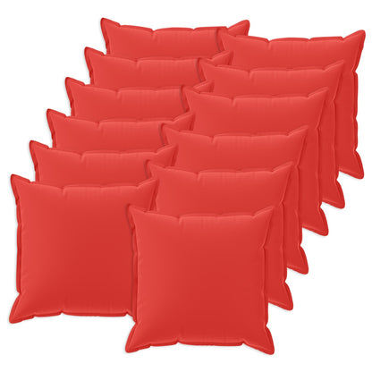 Cushion Cover 12 pcs HOUTEN Red 40 x 40 cm Polyester