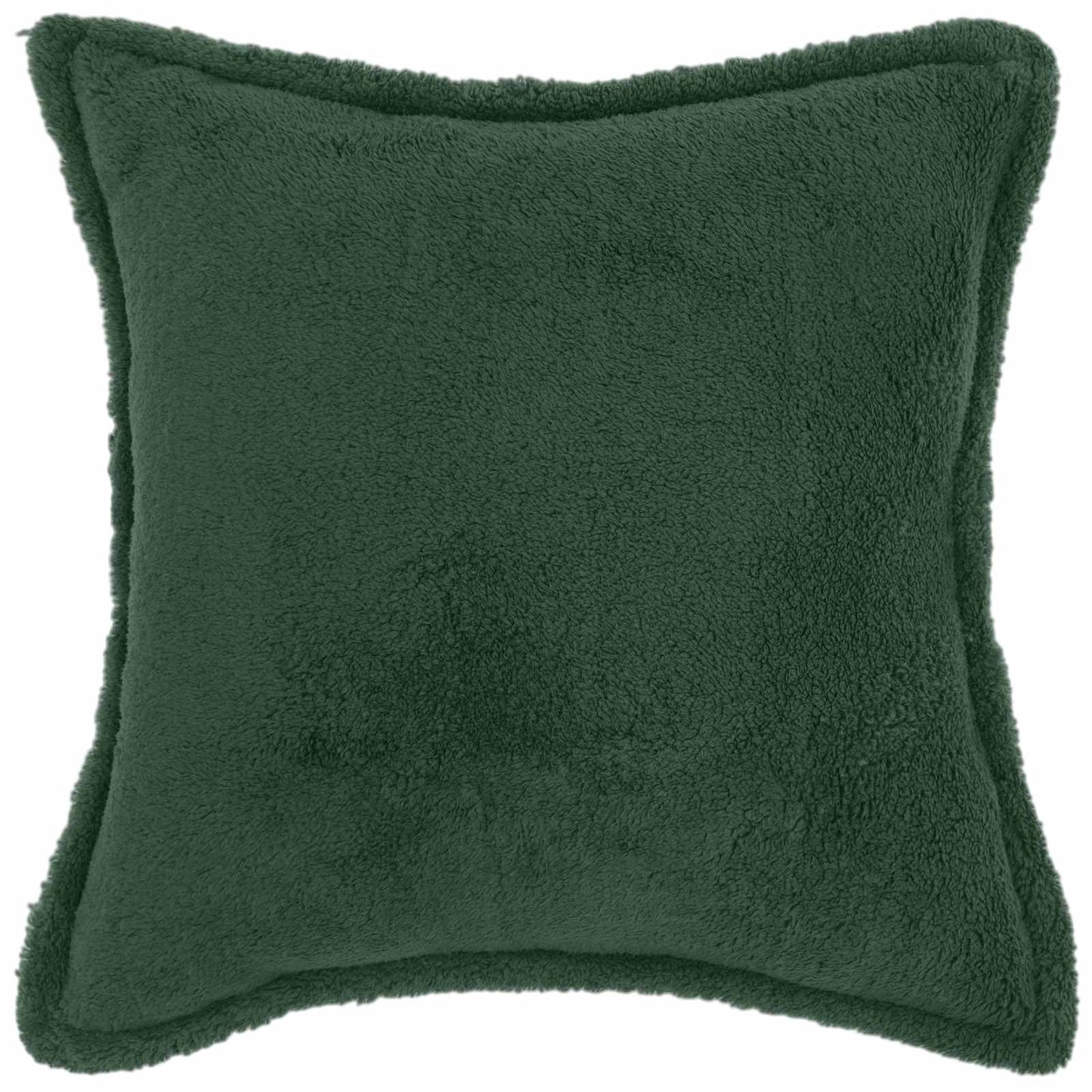 Cushion Cover 2 pcs HOUTEN Dark Green 40 x 40 cm Bouclé
