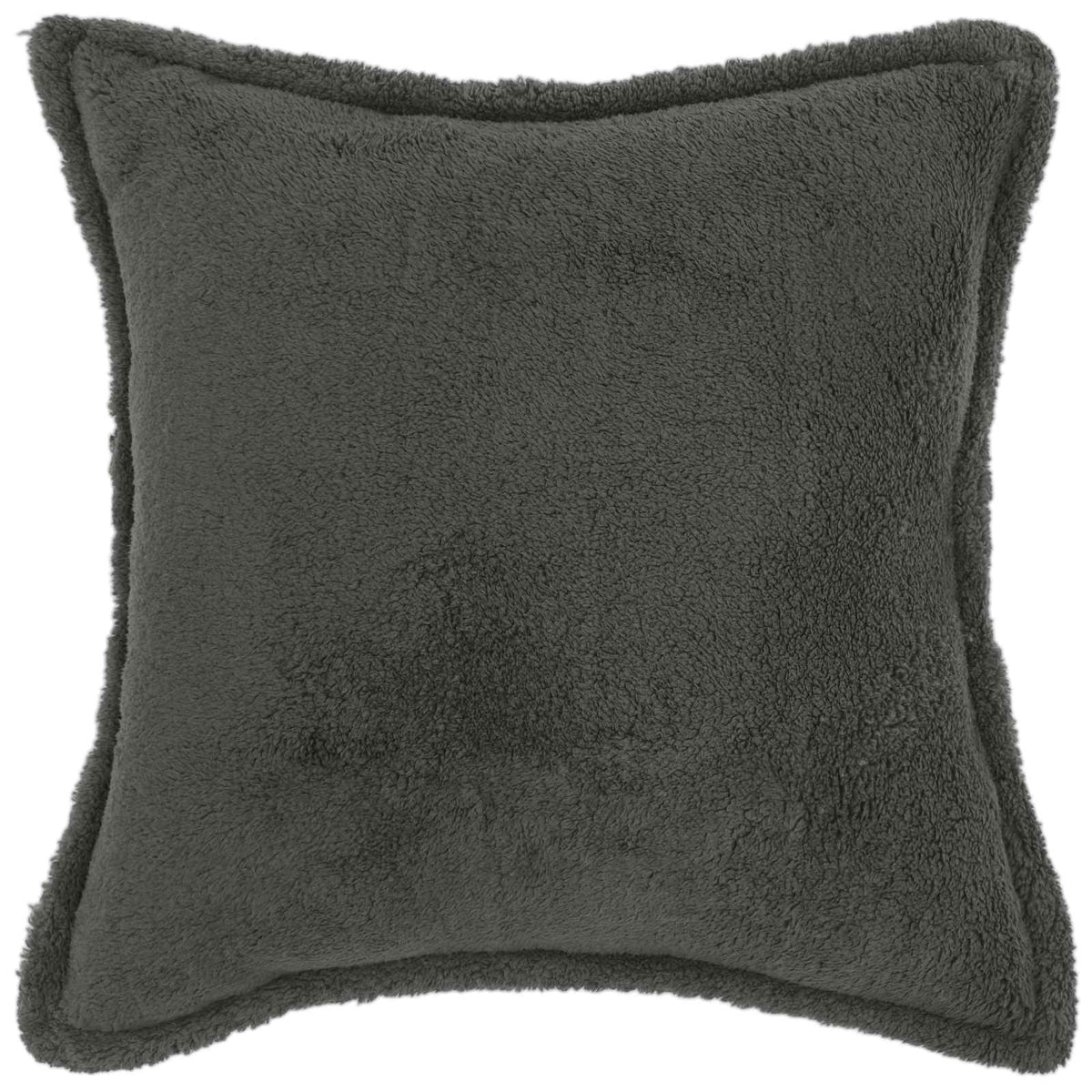 Cushion Cover 2 pcs HOUTEN Dark Grey 40 x 40 cm Bouclé