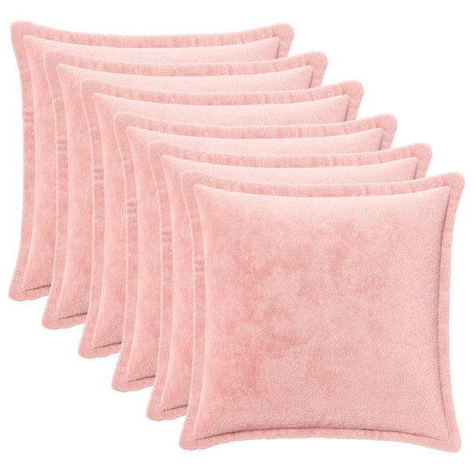 Cushion Cover 6 pcs HOUTEN Pink 40 x 40 cm Flannel