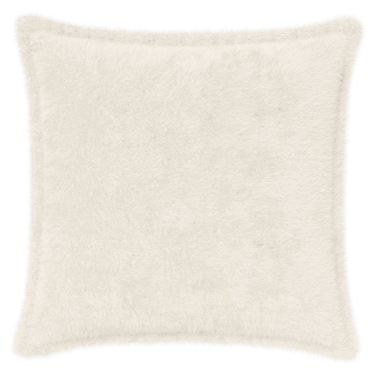 Cushion Cover 6 pcs HOUTEN White 40 x 40 cm Faux Rabbit Fur