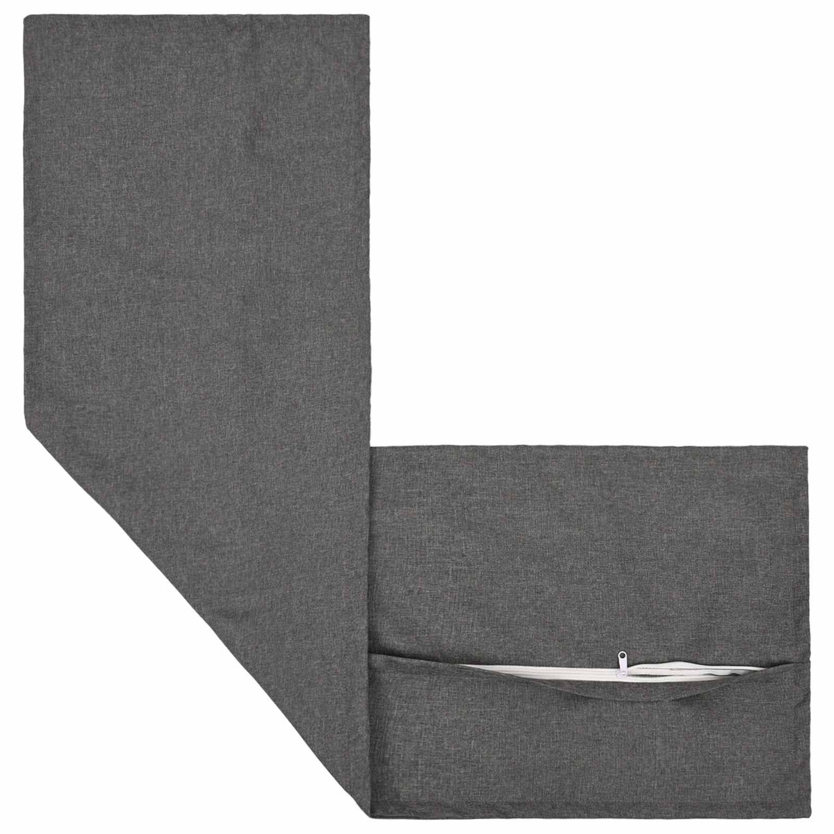 Cushion Cover HOUTEN Light Grey 40 x 145 cm Faux Linen