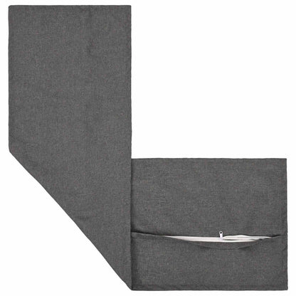 Cushion Cover HOUTEN Light Grey 40 x 145 cm Faux Linen