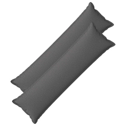 Cushion Cover 2 pcs HOUTEN Light Grey 40 x 145 cm Faux Linen