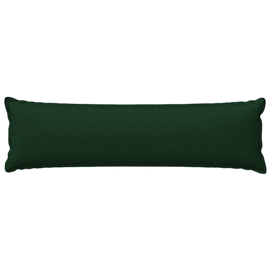 Cushion Cover 2 pcs HOUTEN Dark Green 40 x 145 cm Faux Linen