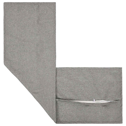 Cushion Cover HOUTEN Cloud Grey 40 x 145 cm Faux Linen