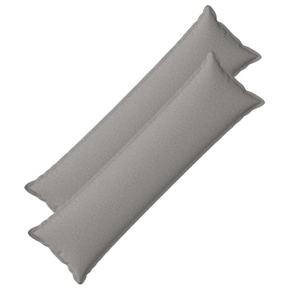 Cushion Cover 2 pcs HOUTEN Cloud Grey 40 x 145 cm Faux Linen