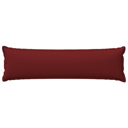 Cushion Cover 2 pcs HOUTEN Wine Red 40 x 145 cm Faux Linen