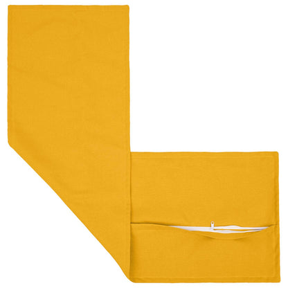 Cushion Cover HOUTEN Light Yellow 40 x 145 cm Faux Linen