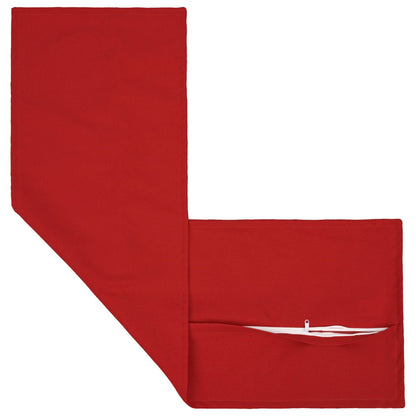 Cushion Cover 2 pcs HOUTEN Red 40 x 145 cm Faux Linen
