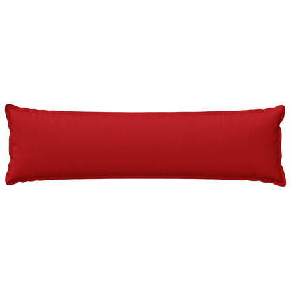 Cushion Cover 2 pcs HOUTEN Red 40 x 145 cm Faux Linen