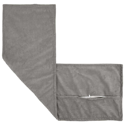 Cushion Cover HOUTEN Light Grey 40 x 145 cm Corduroy