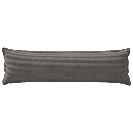 Cushion Cover 2 pcs HOUTEN Dark Grey 40 x 145 cm Corduroy