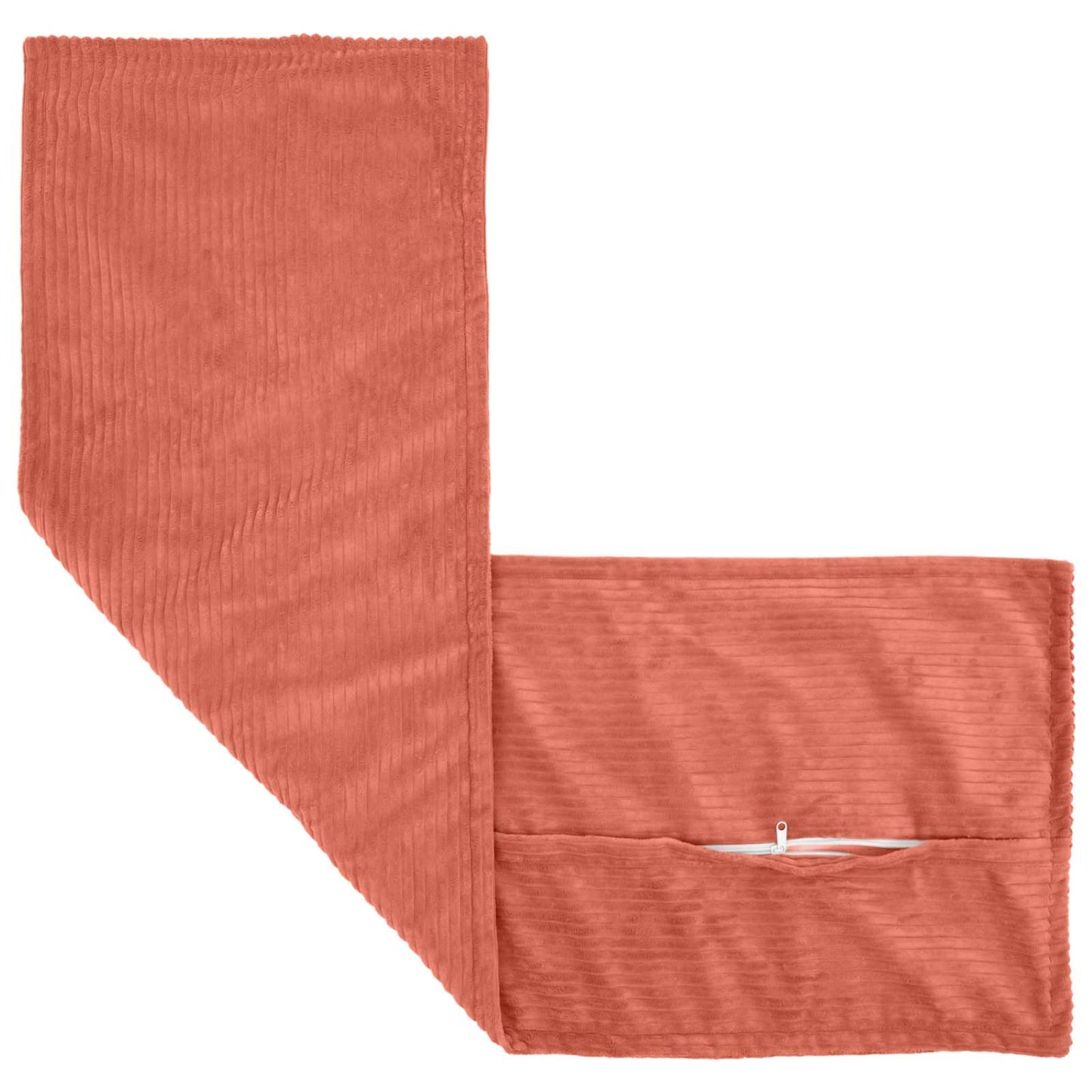 Cushion Cover HOUTEN Red Orange 40 x 145 cm Corduroy