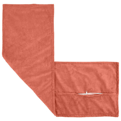 Cushion Cover HOUTEN Red Orange 40 x 145 cm Corduroy