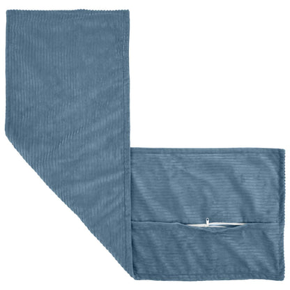 Cushion Cover HOUTEN Blue 40 x 145 cm Corduroy