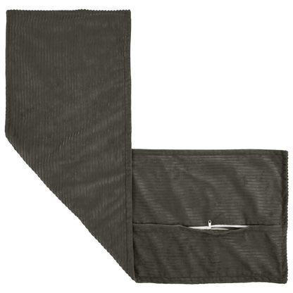 Cushion Cover HOUTEN Anthracite 40 x 145 cm Corduroy