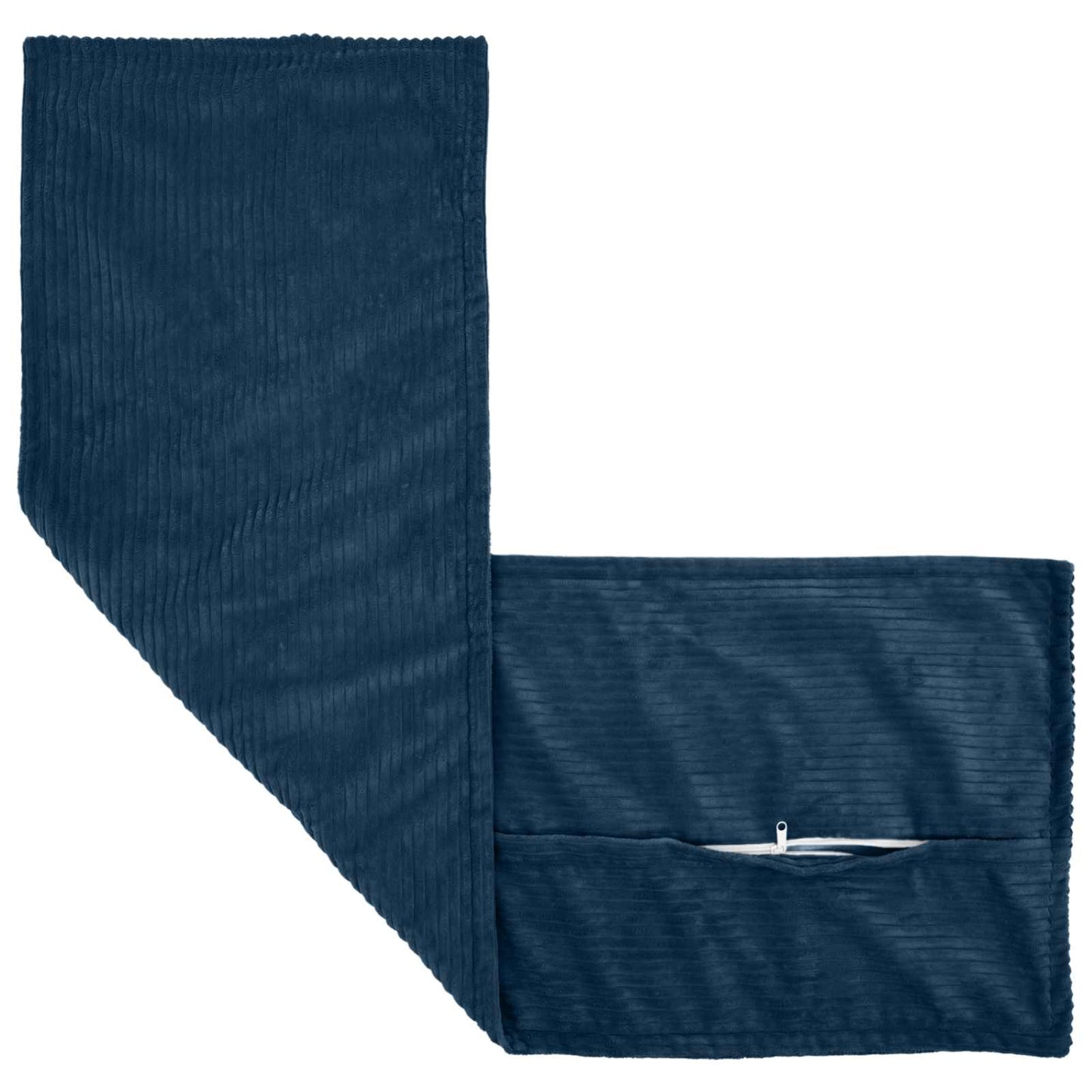 Cushion Cover HOUTEN Navy Blue 40 x 145 cm Corduroy