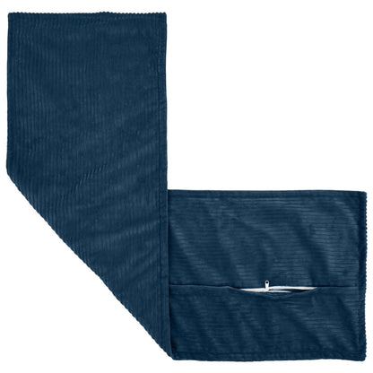 Cushion Cover HOUTEN Navy Blue 40 x 145 cm Corduroy