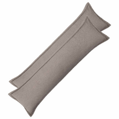 Cushion Cover 2 pcs HOUTEN Light Grey 40 x 145 cm Bouclé