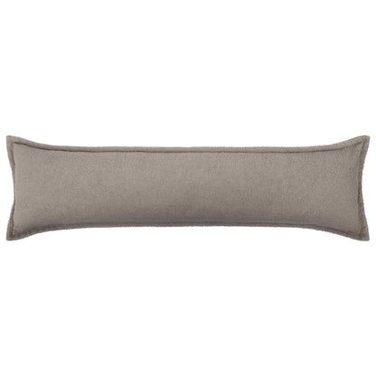Cushion Cover 2 pcs HOUTEN Light Grey 40 x 145 cm Bouclé