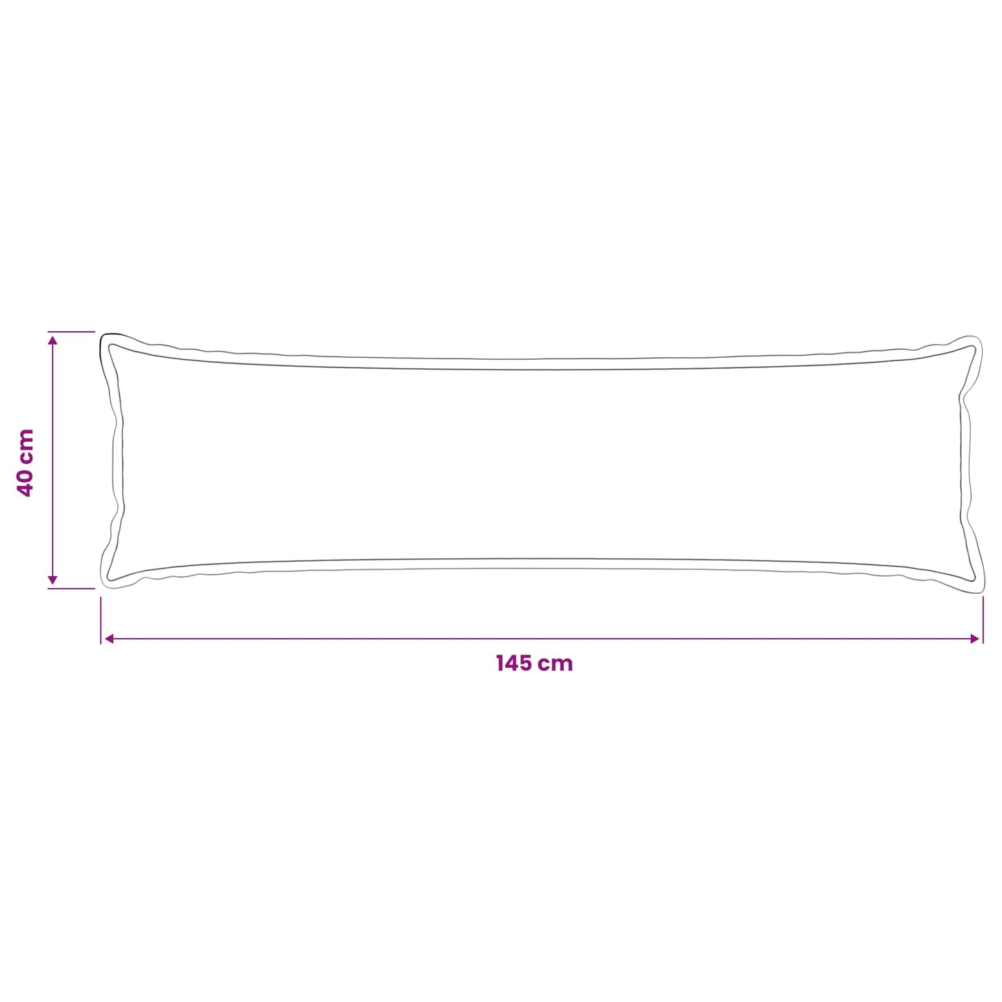 Cushion Cover HOUTEN Cream 40 x 145 cm Bouclé