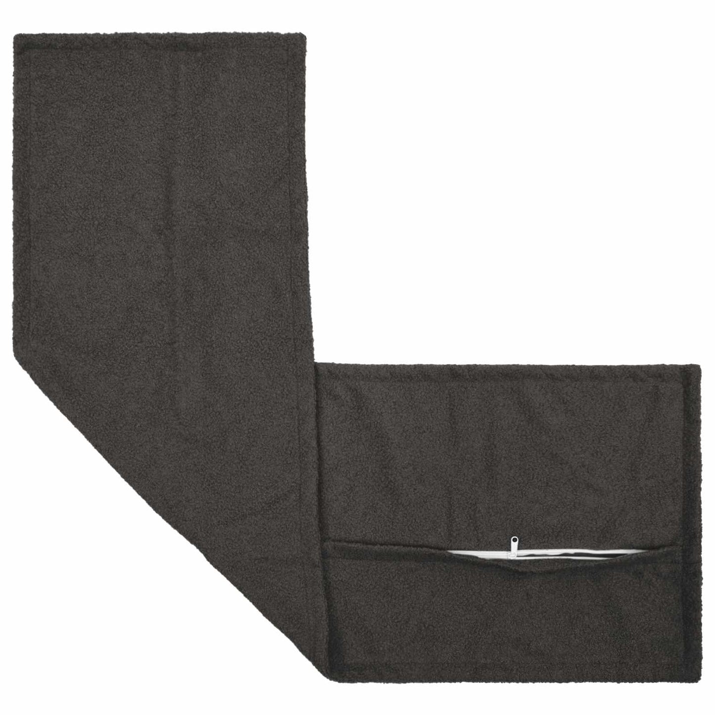 Cushion Cover HOUTEN Dark Grey 40 x 145 cm Bouclé
