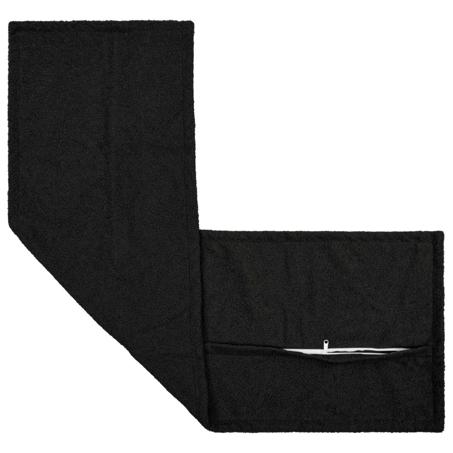 Cushion Cover 2 pcs HOUTEN Black 40 x 145 cm Bouclé