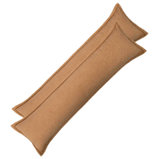 Cushion Cover 2 pcs HOUTEN Beige 40 x 145 cm Bouclé