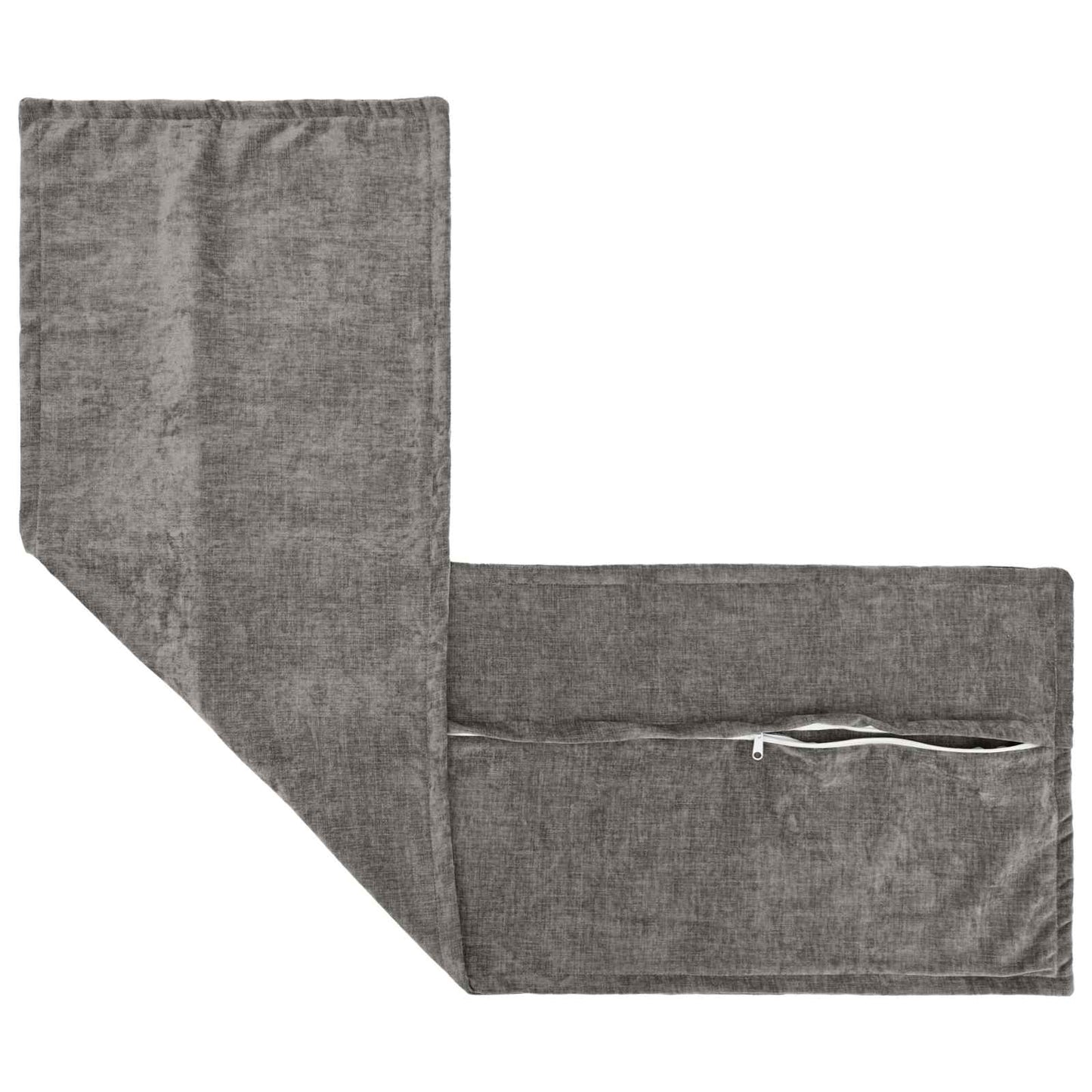 Cushion Cover 2 pcs HOUTEN Dark Grey 40 x 145 cm