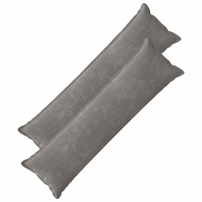Cushion Cover 2 pcs HOUTEN Dark Grey 40 x 145 cm