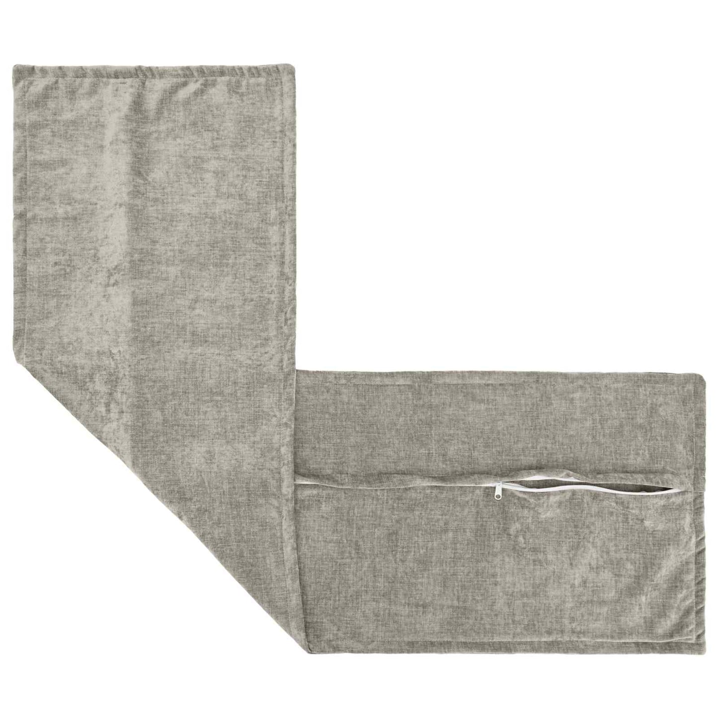 Cushion Cover HOUTEN Light Grey 40 x 145 cm Chenille Fabric