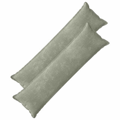 Cushion Cover 2 pcs HOUTEN Green 40 x 145 cm Chenille Fabric