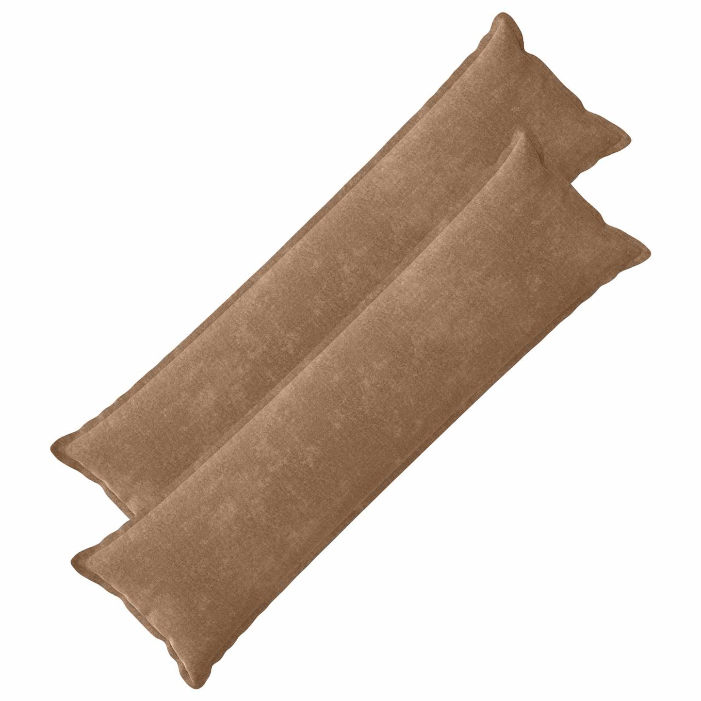 Cushion Cover 2 pcs HOUTEN Brown 40 x 145 cm Chenille Fabric