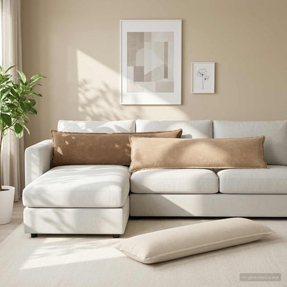Cushion Cover HOUTEN Brown 40 x 145 cm Chenille Fabric