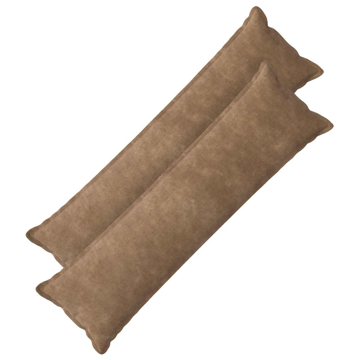 Cushion Cover 2 pcs HOUTEN Taupe 40 x 145 cm Microfiber Fleece