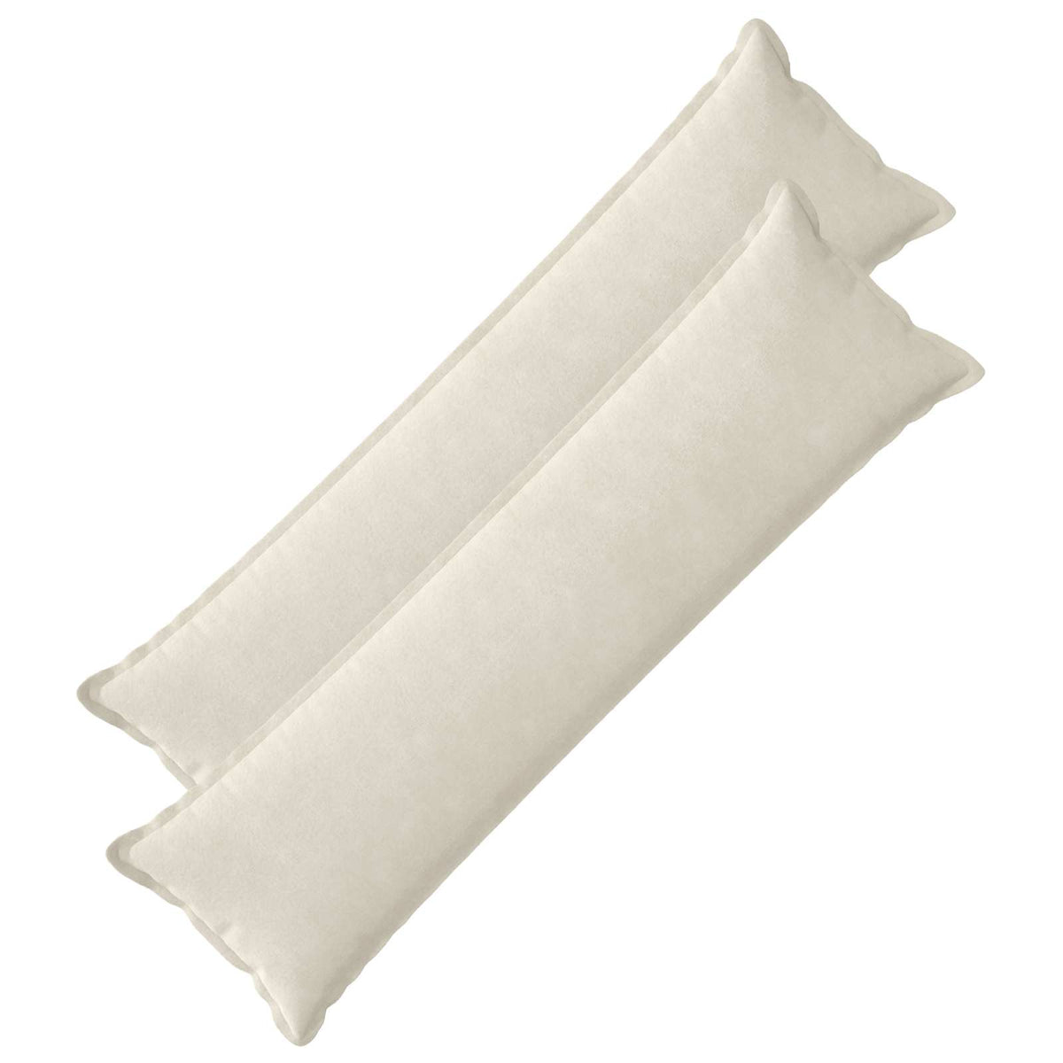 Cushion Cover 2 pcs HOUTEN Cream 40 x 145 cm Microfiber Fleece