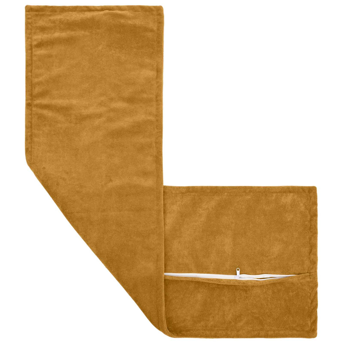 Cushion Cover 2 pcs HOUTEN Yellow 40 x 145 cm Microfiber Fleece