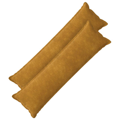 Cushion Cover 2 pcs HOUTEN Yellow 40 x 145 cm Microfiber Fleece