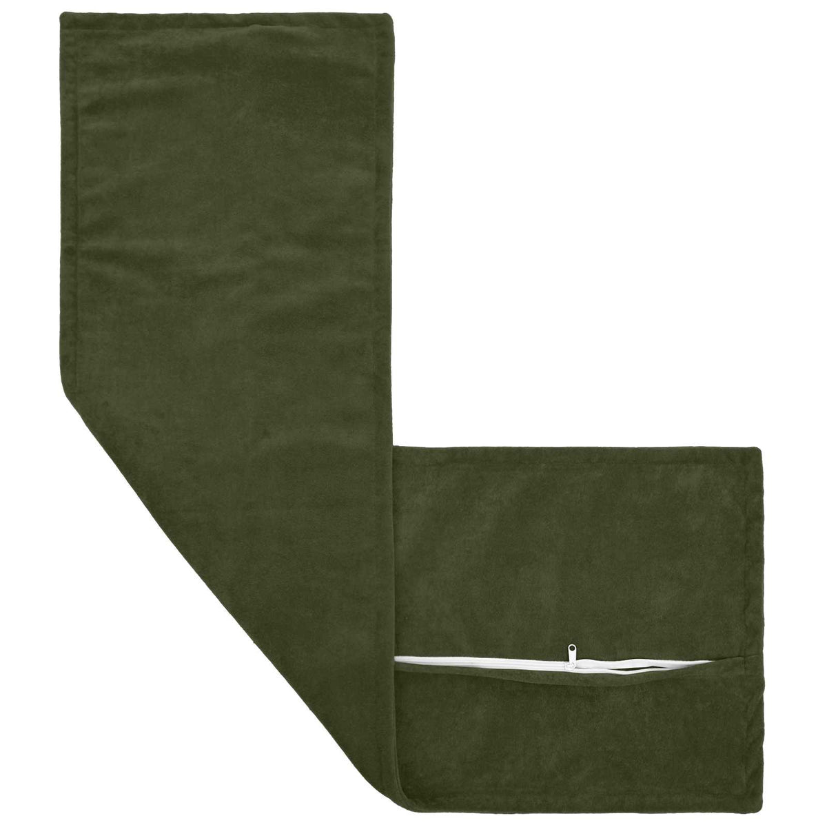 Cushion Cover 2 pcs HOUTEN Green 40 x 145 cm Microfiber Fleece