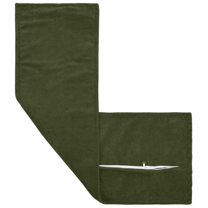 Cushion Cover 2 pcs HOUTEN Green 40 x 145 cm Microfiber Fleece