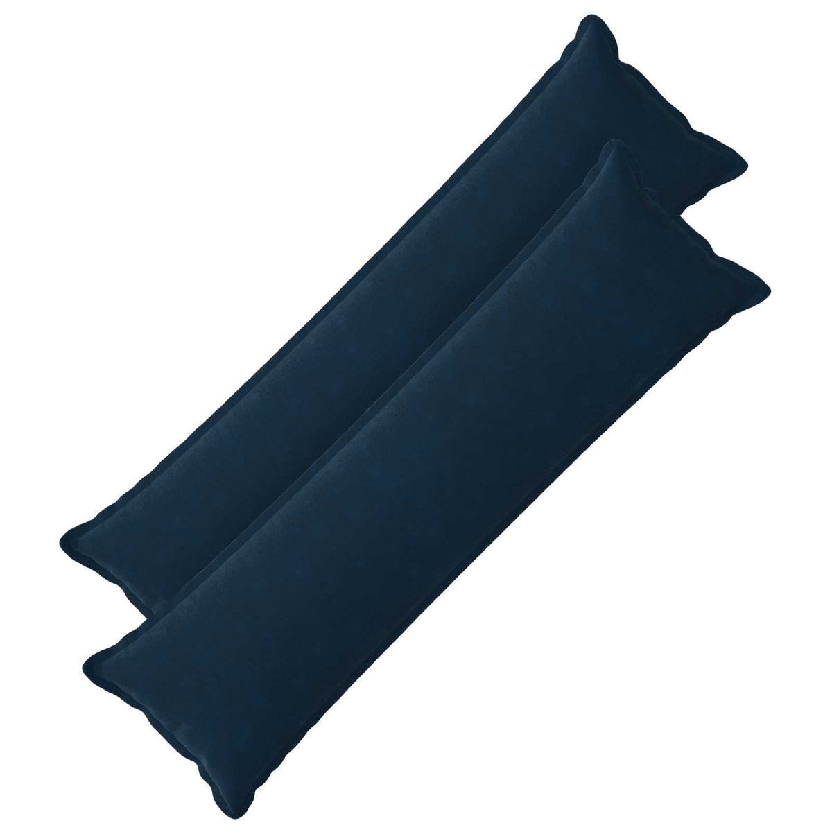 Cushion Cover 2 pcs HOUTEN Blue 40 x 145 cm Microfiber Fleece