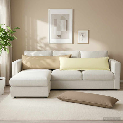 Cushion Cover HOUTEN Beige 40 x 145 cm Polyester